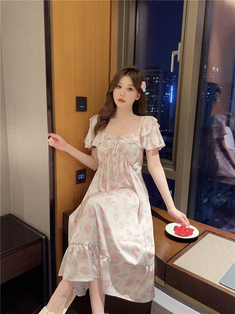 Summer French Silk Pajamas For Women EX-STOCK