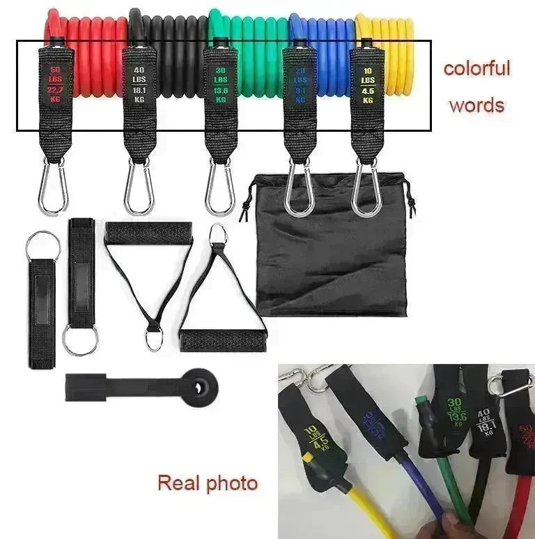 Fitness Rally Elastic Rope Resistance Band set - EX-STOCK CANADA