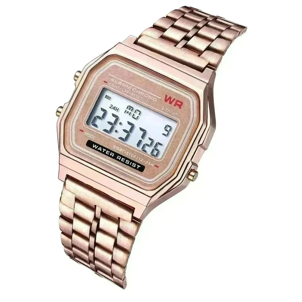 WR F91W Stainless Steel chain Electronic Watch - EX-STOCK CANADA