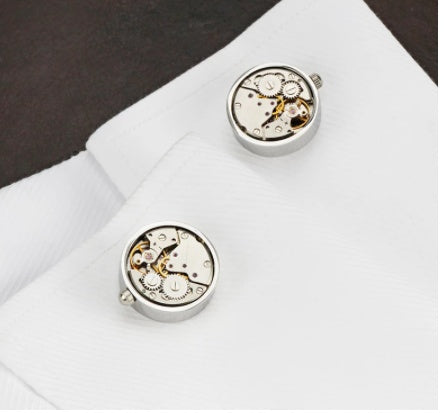 Men's Copper Movement Cufflinks – Turning French Shirt