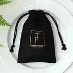 Flannel drawstring jewelry pouch Gift bag Drawstring Storage Pouch