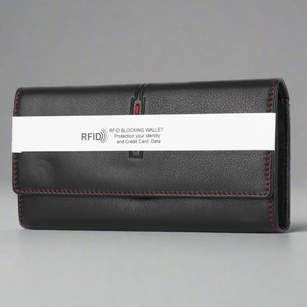 MET Road Women's Red Stitch Leather Wallet EX-STOCK Canada 
