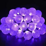 Crystal solar power of the led lamp string lights christmas lights solar garden outdoor decoration for christmas
