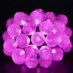 Crystal solar power of the led lamp string lights christmas lights solar garden outdoor decoration for christmas