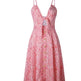 Women Summer cocktail dresses Spaghetti strap Midi Vacation Resort Sundress - EX-STOCK CANADA