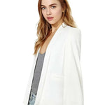 New Ladies Women Long Sleeve Lapel Cape Poncho Office Jacket Cloak Blazer Suit Coat KR2 - EX-STOCK CANADA
