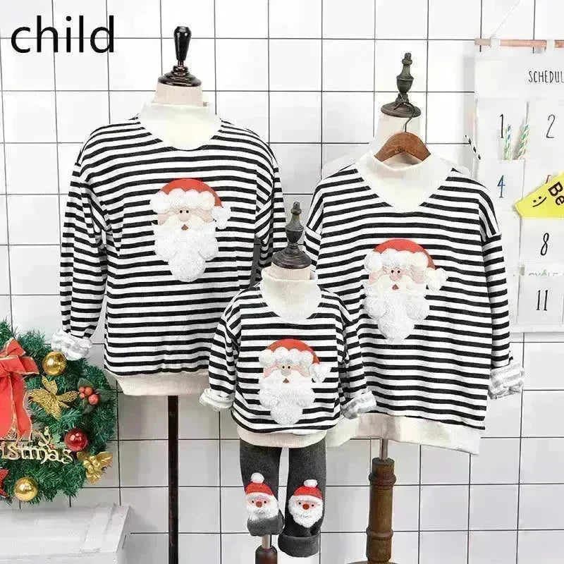 Family Christmas Deer Santa claus sweatshirt - EX-STOCK CANADA