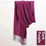 Pure Color Warm Keeping Scarf All-match Cashmere Shawl - EX-STOCK CANADA