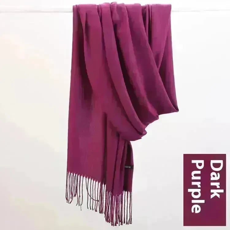 Pure Color Warm Keeping Scarf All-match Cashmere Shawl - EX-STOCK CANADA