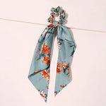 Cute Hair Silk Bow Scrunchie Vintage Satin Scarf Scrunchie - EX-STOCK CANADA