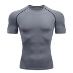 Solid color quick-drying bottoming short sleeve fitness t-shirt top