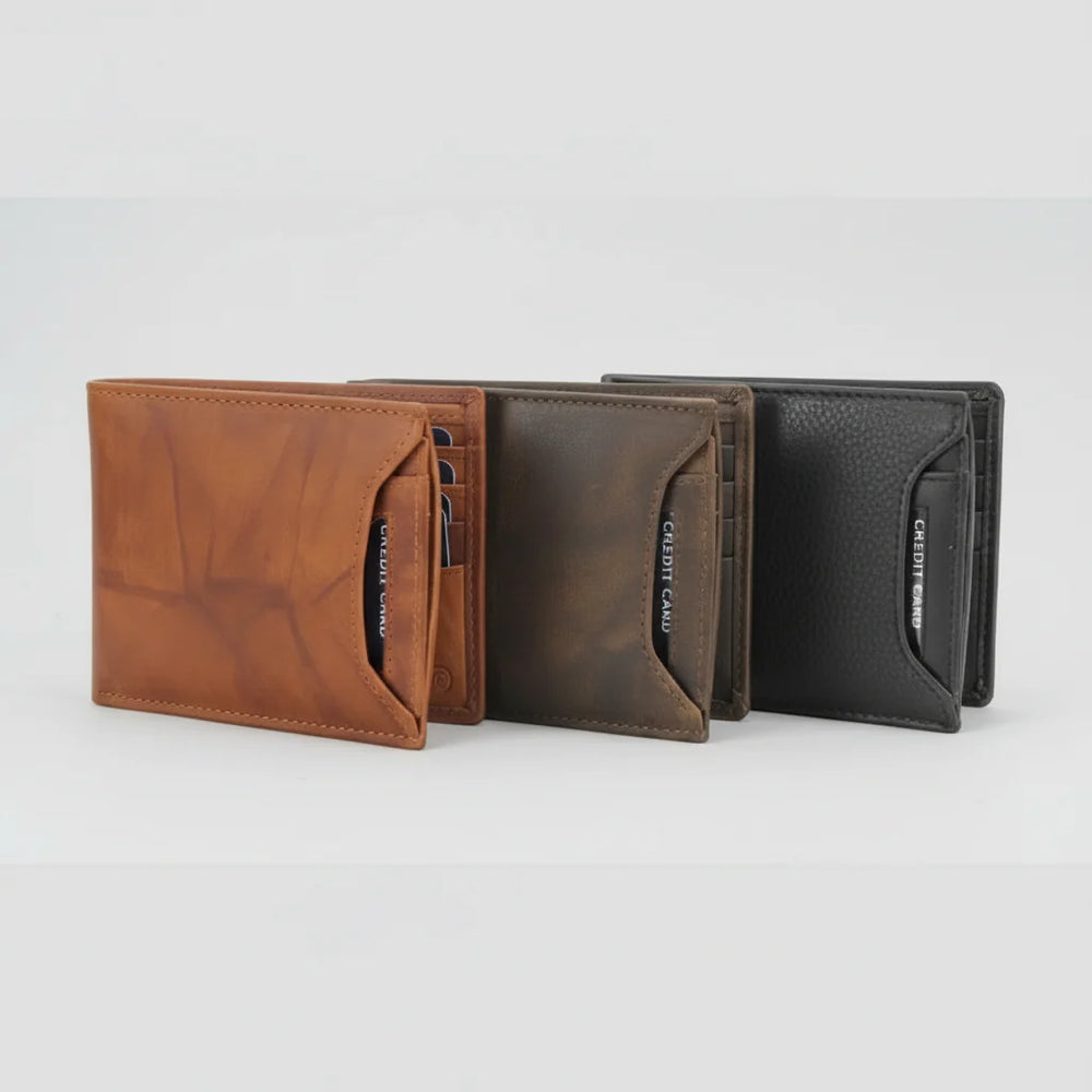 Men's RFID Bifold Wallet with Removable Card Sleeve EX-STOCK Canada 