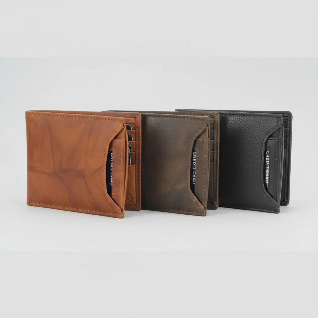 Men's RFID Bifold Wallet with Removable Card Sleeve EX-STOCK Canada 