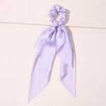 Cute Hair Silk Bow Scrunchie Vintage Satin Scarf Scrunchie - EX-STOCK CANADA