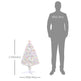 2.5FT Prelit Artificial Tabletop Christmas Tree With Fibre Optics Holiday Home Xmas Decoration For Table And Desk White EX-STOCK Canada 