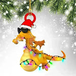 Dinosaur Dragon Egg Christmas Decorations Pendant Acrylic - EX-STOCK CANADA