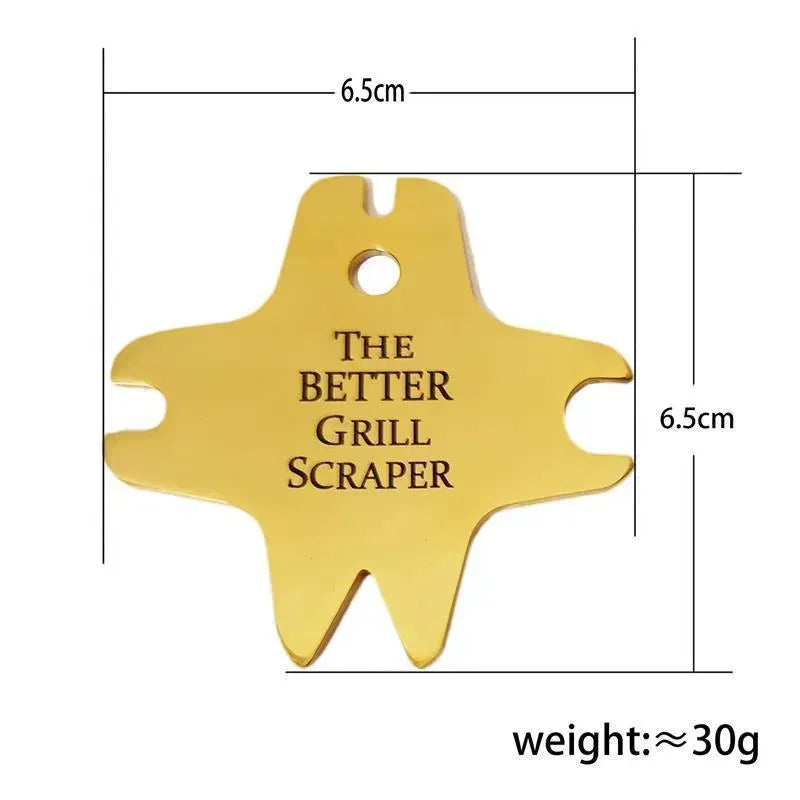 Stainless steel barbecue Grill scraper - EX-STOCK CANADA