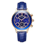 Leather Waterproof quartz watch