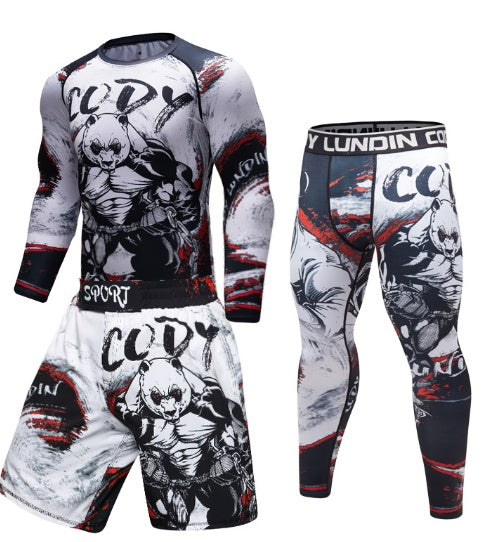 MMA Work Out Compression Rashguard T shirt Men VS PK Exercise 3D Fitness Tights Bodybuild Cross fit Rash Guard 