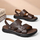Men's Breathable Genuine Leather Beach Shoes Casual Soft Bottom Middle-aged And Elderly  EX-STOCK CANADA