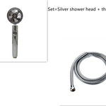 Shower Head Water Saving Flow 360 Degrees Rotating With Small Fan ABS Rain High Pressure Spray Nozzle Bathroom Accessories EX-STOCK Canada 
