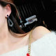 Retro Diamond Irregular Drop Silver Stud Earrings - EX-STOCK CANADA