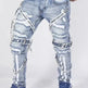 AliExpress White High-end Denim Men's Trousers Cross-border Foreign Trade Hole Trend Black Slim Jeans Men - EX-STOCK CANADA