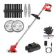 Cortacésped Eléctrico Inalámbrico Recargable Cortadora de Césped Desmalezadora con Hoja de Sierra de Aleación 2 AleacionesEX-STOCK Canada 