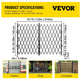 Double Folding Security Gate, 5.1 H X 10.2 W Folding Door Gate, Steel Accordion Security Gate, Flexible Expanding Security Gate, 360 Rolling Barricade Gate, Scissor Gate Or Door With Keys EX-STOCK
