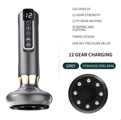 Electric Vacuum Cupping Massager For Body Anti-Cellulite Suction Cup Gua Sha Massage Body Cups Guasha Fat Burning Slimming Jars 