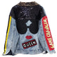 Single Breasted Embroidered Leopard Collar Denim Jacket Women - EX-STOCK CANADA