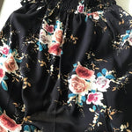 Elegant Ladies Summer Boho Vacation Resort Slit Maxi dress off shoulder Long floral Beach summer slit dress - EX-STOCK CANADA