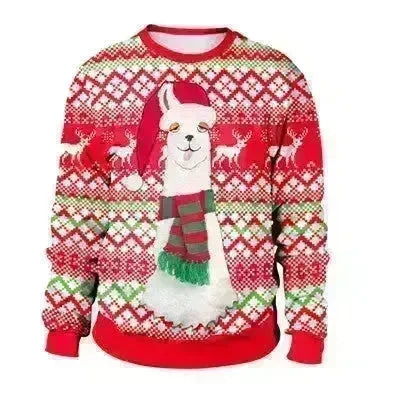 Autumn Winter Fashion Ugly Christmas Sweater Santa Elf Funny Pullover Womens Mens Print Sweaters Tops Clothing - EX-STOCK CANADA