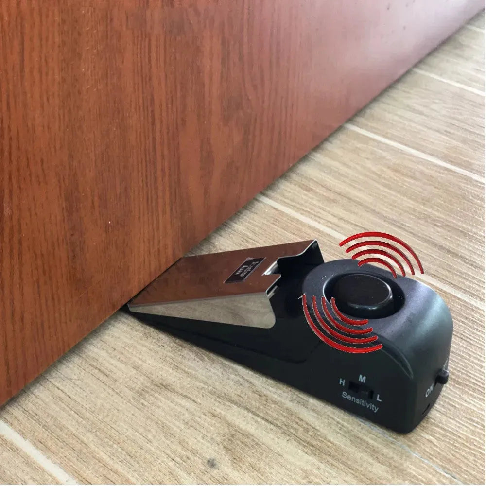 120db door stop alarm Security System Home Wedge Shaped Stopper Alert Security System Door Stop Alarm Block Blocking System - EX-STOCK CANADA