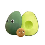 Lindo frutas Aguacadas peluches Muñeca de peluche para niños Niños para niñas Niños para niños Cumplimiento de cumpleaños creativo Cojín de la sala Decoración de la sala del hogar