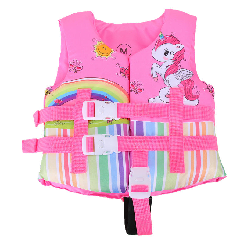 Kinder Schwimm-Weste – Cartoon Schwimmjacke für Jungen & Mädchen (Seepferdchen, Einhorn, Meerjungfrau & mehr)
