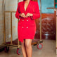Big Size Women Autumn Casual Loose OL Suit Dress Blazer Coat - EX-STOCK CANADA