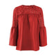New fashion tops round neck women Ruffle Lace blouse Elegant Summer top - EX-STOCK CANADA