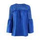 New fashion tops round neck women Ruffle Lace blouse Elegant Summer top - EX-STOCK CANADA