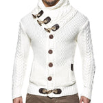 Knitted Jacket With High Collar Buttons EX-STOCK Canada 