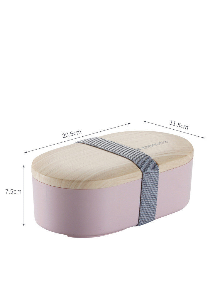 Nordic Style Wooden Sushi Lunch Box Sealed Leak-Proof Lunch Box With Cutlery EX-STOCK