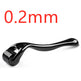 Black derma roller with '0.5mm' text on a white background