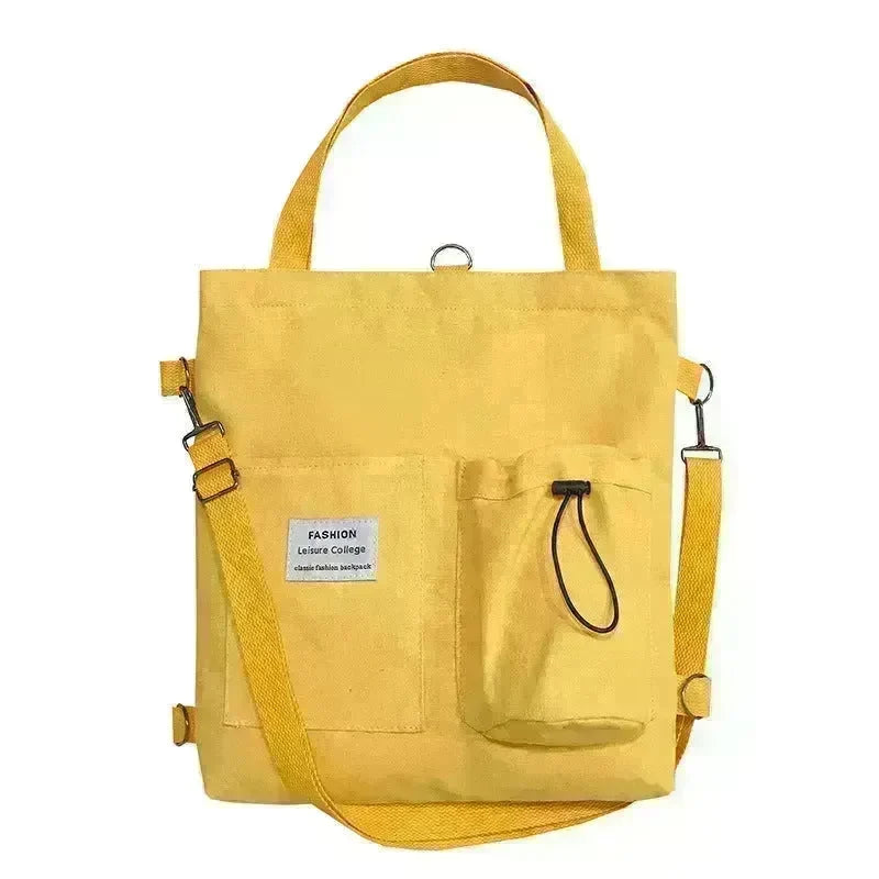 Square Canvas Totes Bag Lady With One Shoulder Slung Bag Canvas Bag for Women - EX-STOCK CANADA