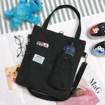 Square Canvas Totes Bag Lady With One Shoulder Slung Bag Canvas Bag for Women - EX-STOCK CANADA