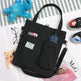 Square Canvas Totes Bag Lady With One Shoulder Slung Bag Canvas Bag for Women - EX-STOCK CANADA