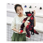 Creative 3D Dinosaur Backpack for Children Cartoon Animal Plush Dinosaurs Bag Cute Funny Parent-child Bags for Girl Boys EX-STOCK