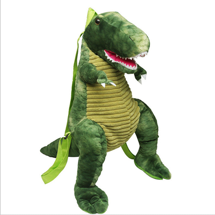 Creative 3D Dinosaur Backpack for Children Cartoon Animal Plush Dinosaurs Bag Cute Funny Parent-child Bags for Girl Boys EX-STOCK