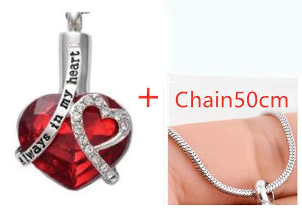Crystal Heart Pendant - EX-STOCK CANADA
