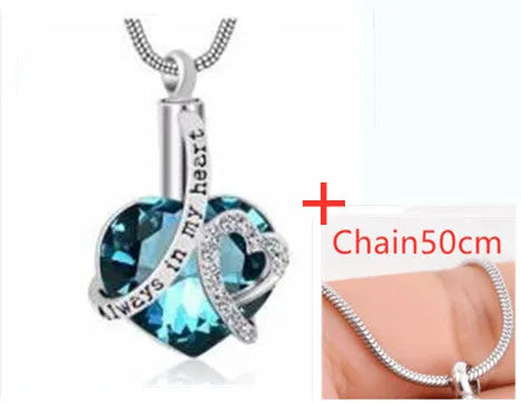 Crystal Heart Pendant - EX-STOCK CANADA