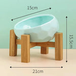 Pet Supplies Bowl Ceramic Cat Bowl Dog Bowl Oblique Mouth - EX-STOCK CANADA